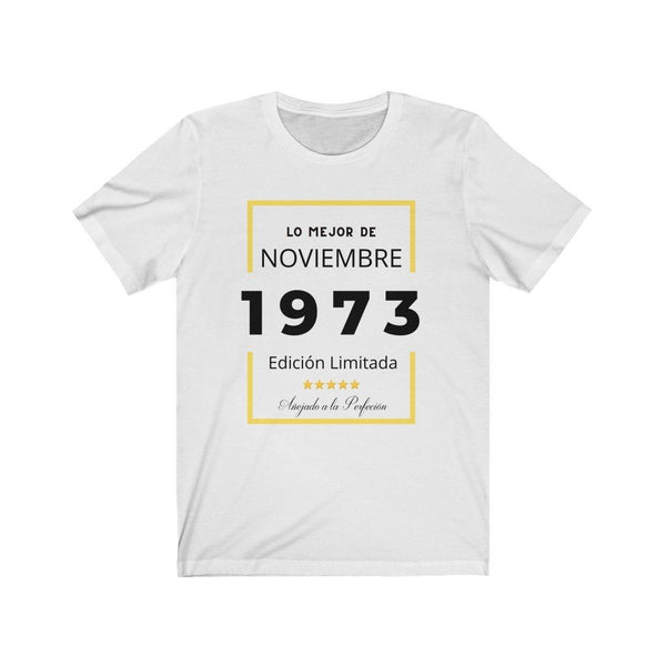 Camiseta Personalizada , Lo mejor de (MES y AÑO ) Edición Limitada (añejado a la perfección) T-Shirt Printify White S 