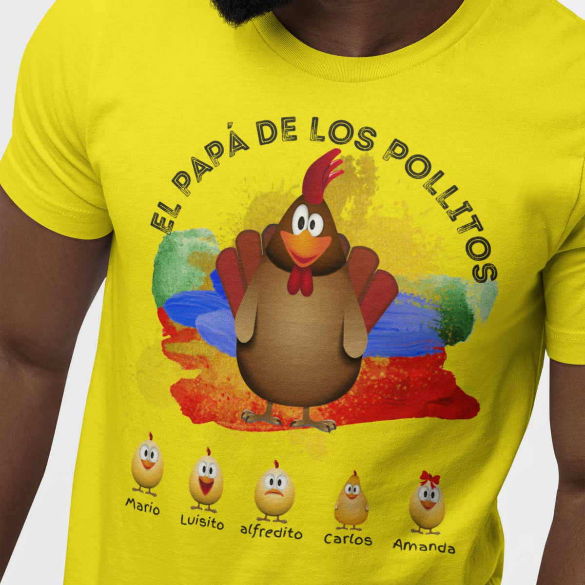 El Papá de los Pollitos 2022 - Unisex Jersey Short Sleeve Tee shirt T-Shirt Printify Yellow S 