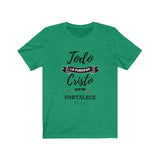 Camiseta Todo lo Puedo en Cristo que me fortalece - Escoge tu color favorito T-Shirt Printify Heather Kelly S 