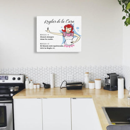 Canva para Decorar la casa de Mamá - Reglas de la Casa Canvas 