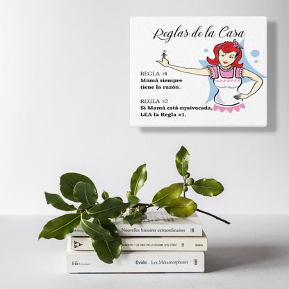 Canva para Decorar la casa de Mamá - Reglas de la Casa Canvas 