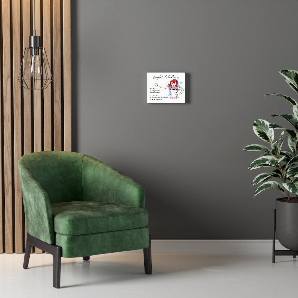 Canva para Decorar la casa de Mamá - Reglas de la Casa Canvas 
