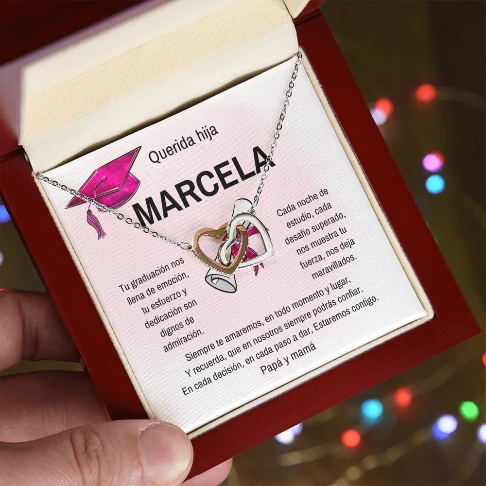 Celebra Su Éxito: Un Regalo Brillante para su Graduación Jewelry/InterlockingHearts 