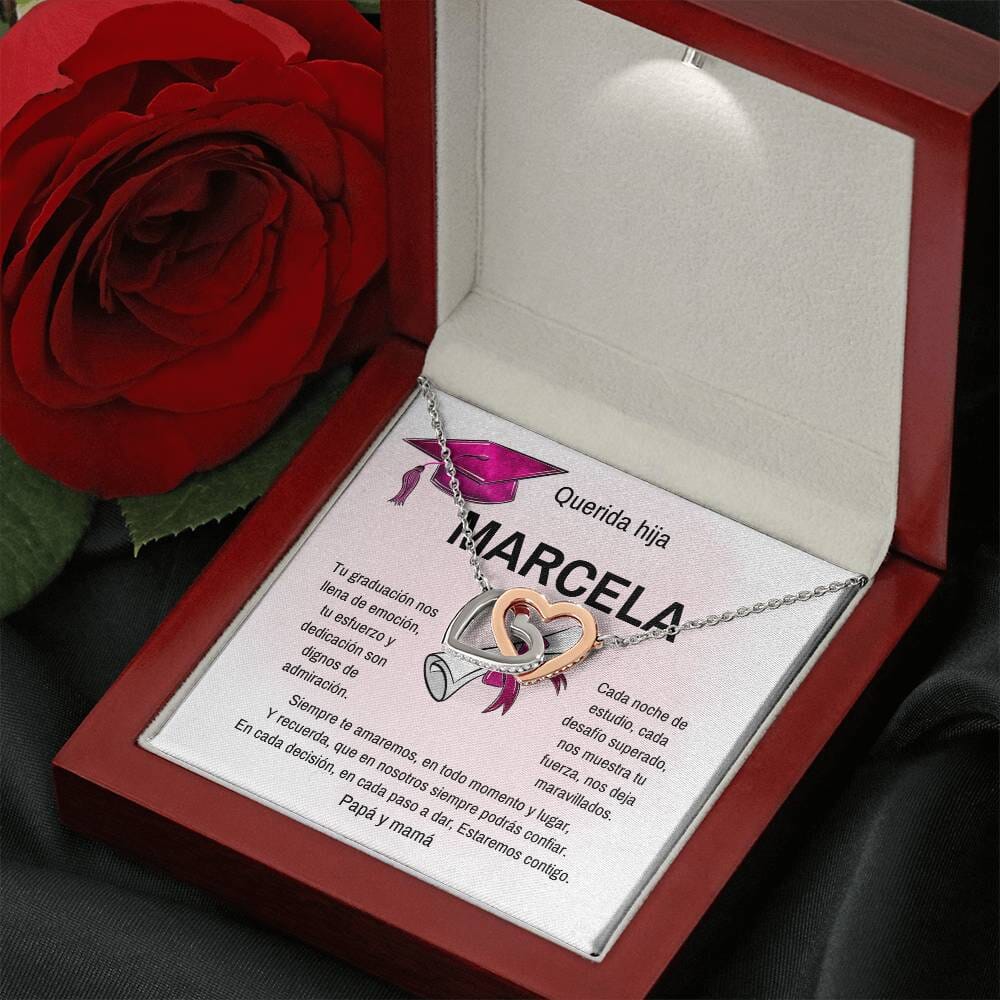 Celebra Su Éxito: Un Regalo Brillante para su Graduación Jewelry/InterlockingHearts 