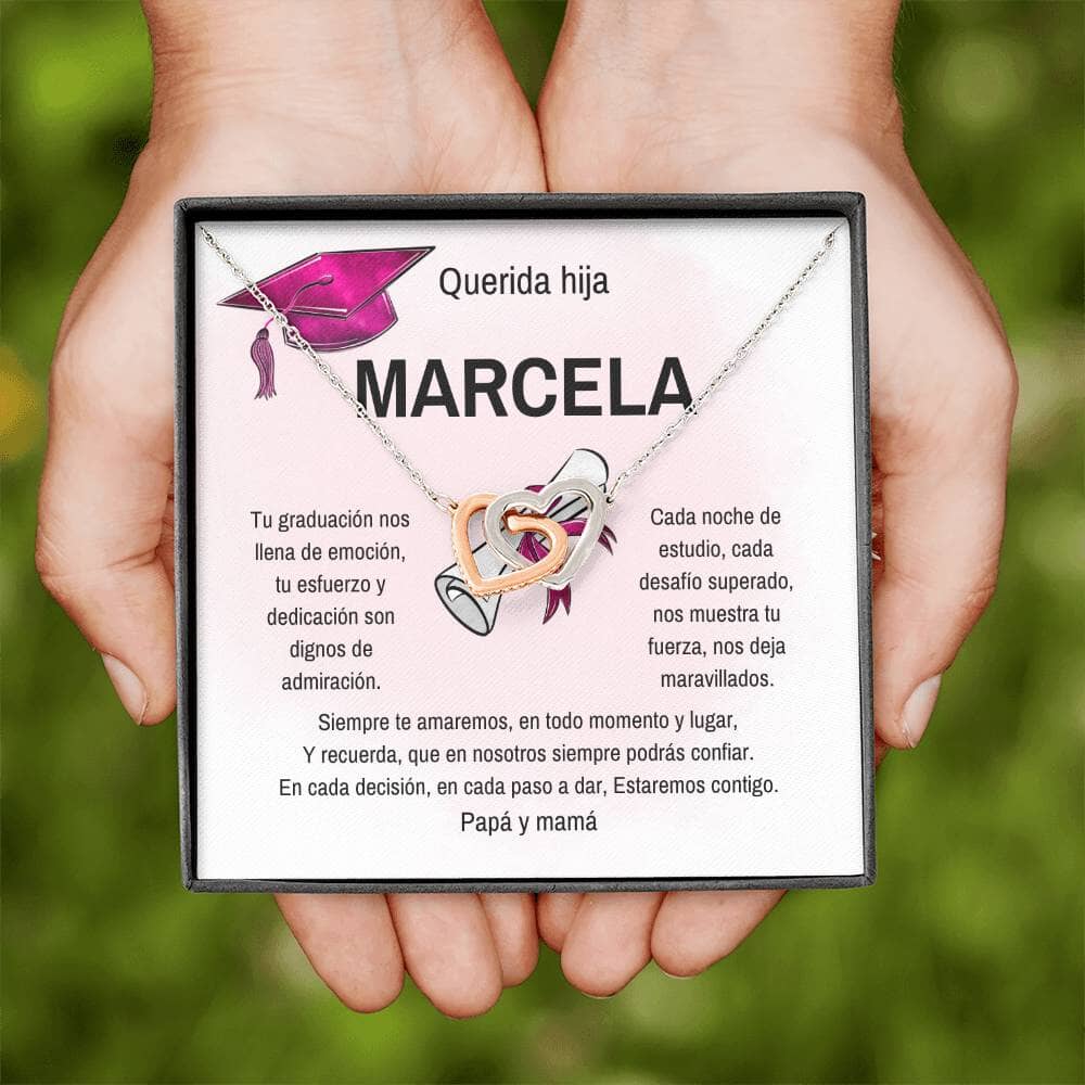 Celebra Su Éxito: Un Regalo Brillante para su Graduación Jewelry/InterlockingHearts 
