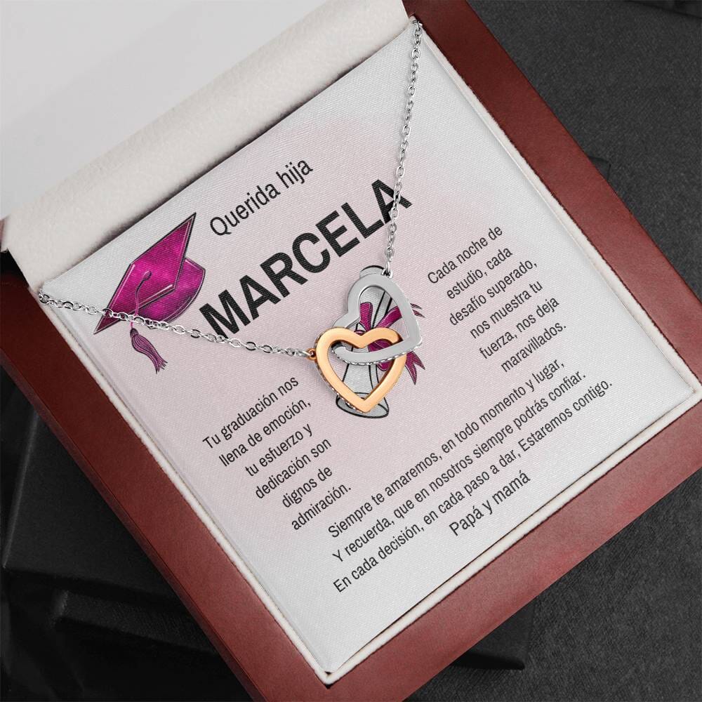 Celebra Su Éxito: Un Regalo Brillante para su Graduación Jewelry/InterlockingHearts 