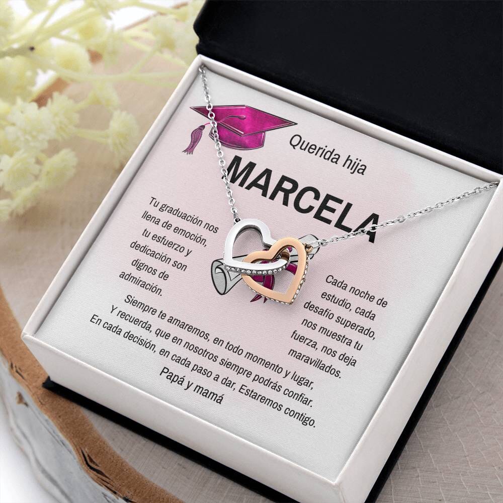 Celebra Su Éxito: Un Regalo Brillante para su Graduación Jewelry/InterlockingHearts 