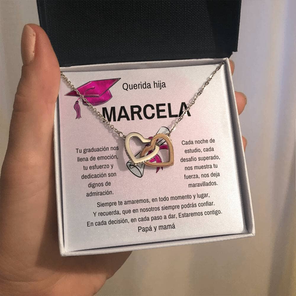Celebra Su Éxito: Un Regalo Brillante para su Graduación Jewelry/InterlockingHearts 