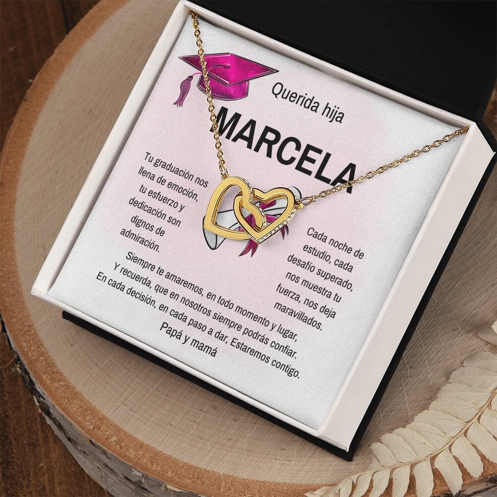 Celebra Su Éxito: Un Regalo Brillante para su Graduación Jewelry/InterlockingHearts 