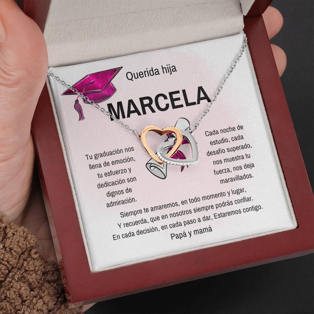 Celebra Su Éxito: Un Regalo Brillante para su Graduación Jewelry/InterlockingHearts 