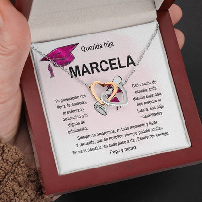 Celebra Su Éxito: Un Regalo Brillante para su Graduación Jewelry/InterlockingHearts 