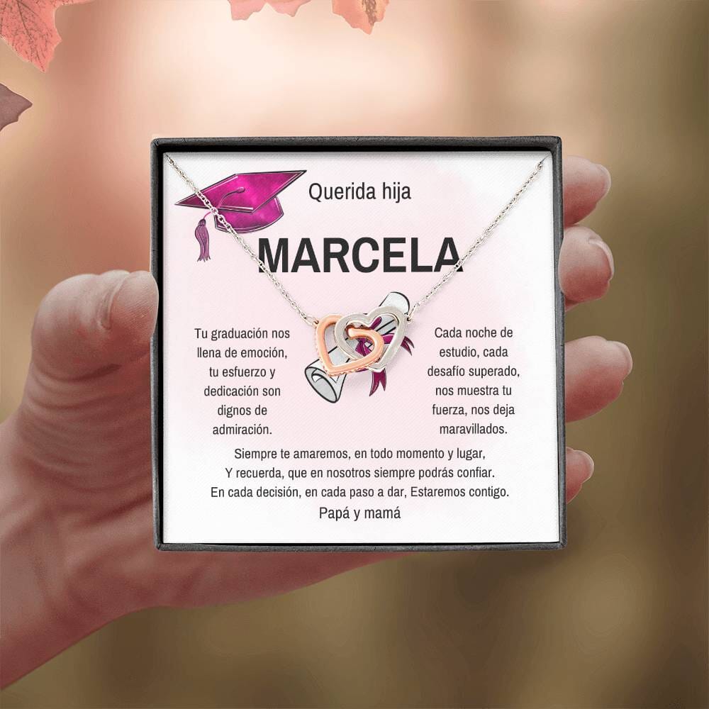 Celebra Su Éxito: Un Regalo Brillante para su Graduación Jewelry/InterlockingHearts 