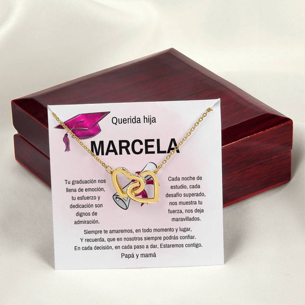 Celebra Su Éxito: Un Regalo Brillante para su Graduación Jewelry/InterlockingHearts 