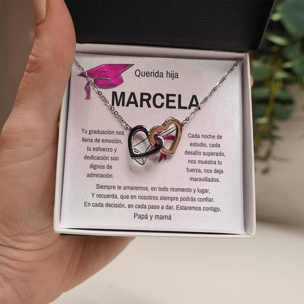 Celebra Su Éxito: Un Regalo Brillante para su Graduación Jewelry/InterlockingHearts 