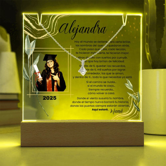 Celebra Su Graduación con un Recuerdo Único y Personalizado: Hoy el mundo se detiene para verte brillar! Jewelry/AlluringBeauty 