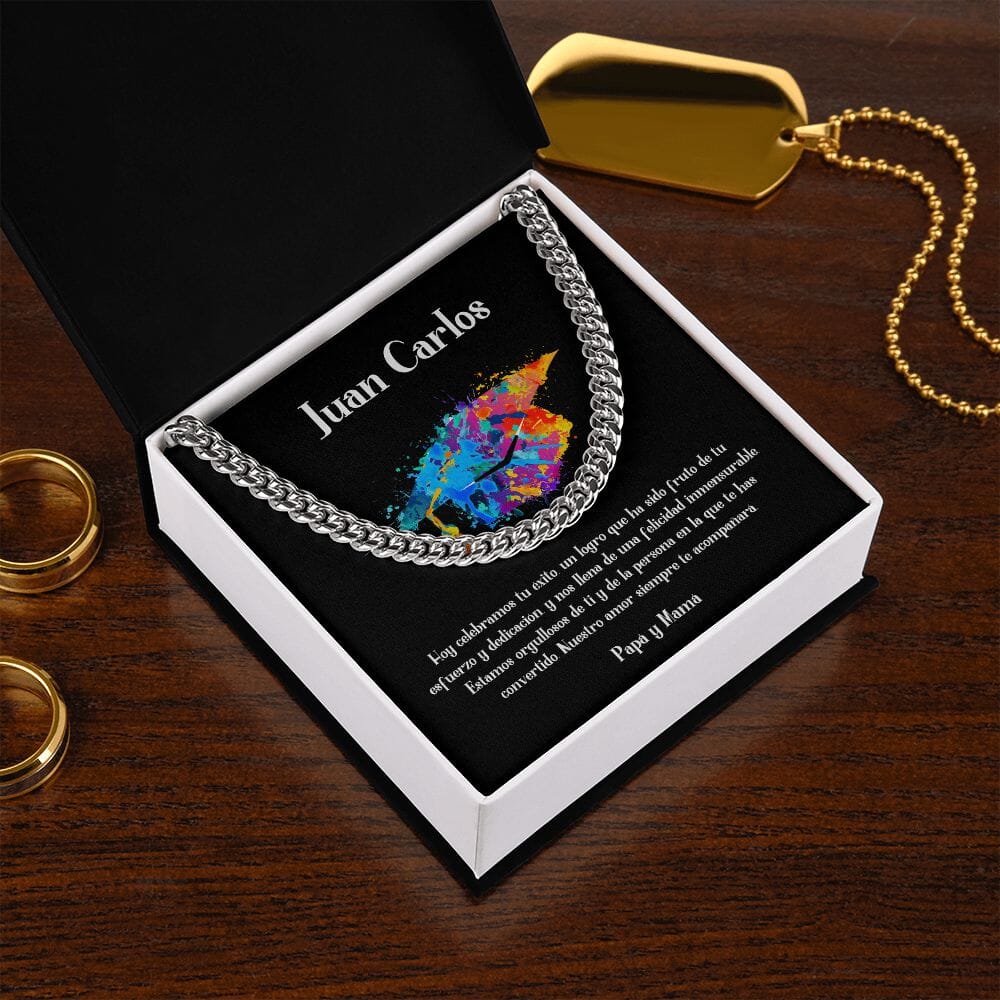 Celebra su graduación con un regalo de elegancia y estilo perdurable - Cadena Cubana para regalo de Graduación Jewelry/CubanLink 