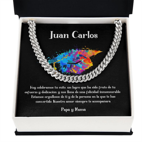 Celebra su graduación con un regalo de elegancia y estilo perdurable - Cadena Cubana para regalo de Graduación Jewelry/CubanLink Stainless Steel Standard Box 