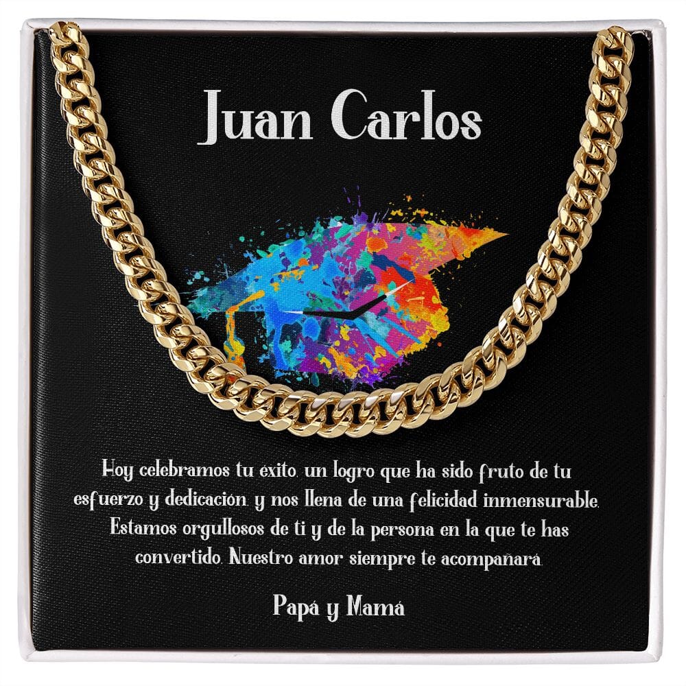 Celebra su graduación con un regalo de elegancia y estilo perdurable - Cadena Cubana para regalo de Graduación Jewelry/CubanLink 