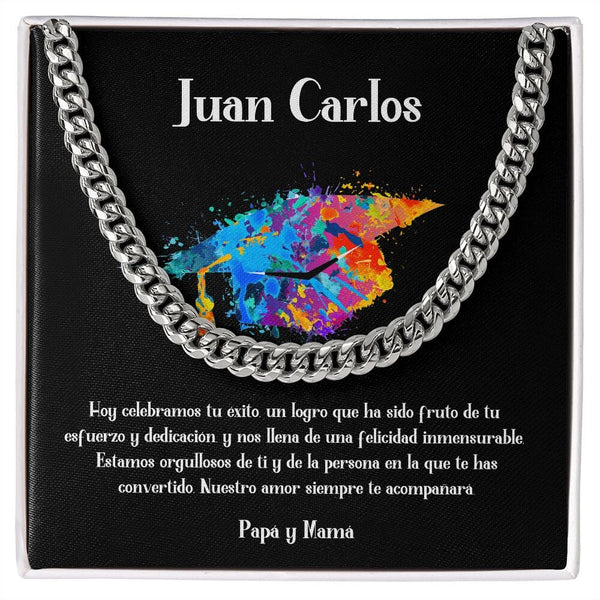 Celebra su graduación con un regalo de elegancia y estilo perdurable - Cadena Cubana para regalo de Graduación Jewelry/CubanLink 