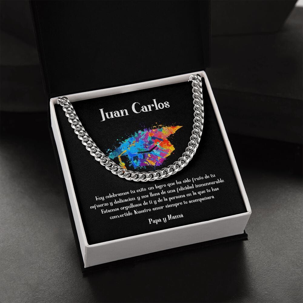 Celebra su graduación con un regalo de elegancia y estilo perdurable - Cadena Cubana para regalo de Graduación Jewelry/CubanLink ShineOn Fulfillment 