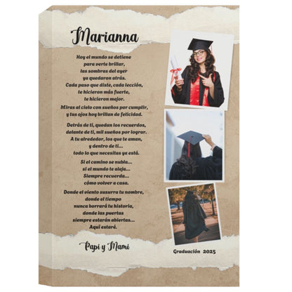 Celebra Su Logro con un Cuadro Personalizado y Recuerdos Inolvidables Canvas 