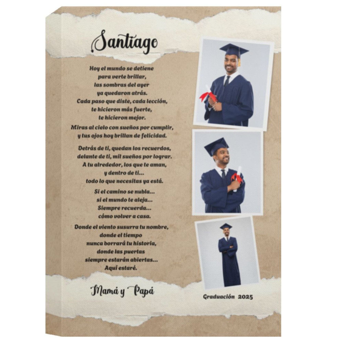 Celebra Su Logro con un Cuadro Personalizado y Recuerdos Inolvidables Canvas 