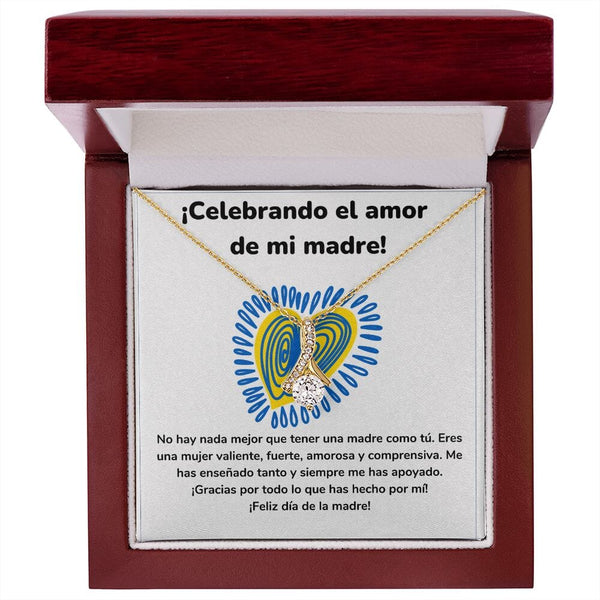 ¡Celebrando el amor de mi madre! Collar Belleza Seductora (Alluring Beauty) Para Mamá Jewelry/AlluringBeauty Acabado en Oro Amarillo de 18 quilates Luxury Box 