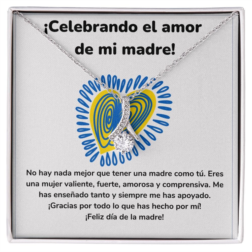 ¡Celebrando el amor de mi madre! Collar Belleza Seductora (Alluring Beauty) Para Mamá Jewelry/AlluringBeauty Acabado en oro blanco de 14 k Standard Box 