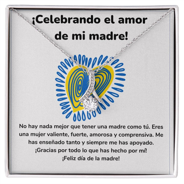 ¡Celebrando el amor de mi madre! Collar Belleza Seductora (Alluring Beauty) Para Mamá Jewelry/AlluringBeauty Acabado en oro blanco de 14 k Standard Box 