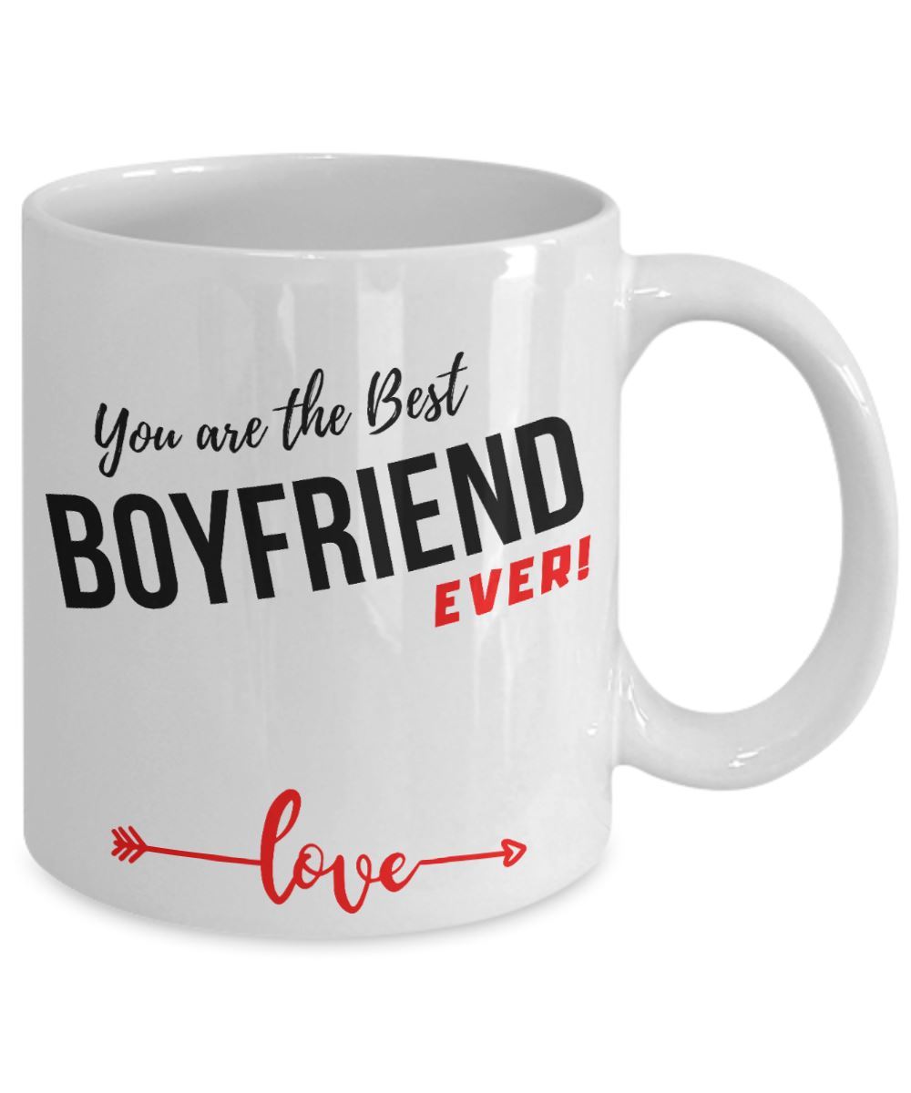 Coffee Mug with love message: You are the best BOYFRIEND ever! Coffee Mug Regalos.Gifts 
