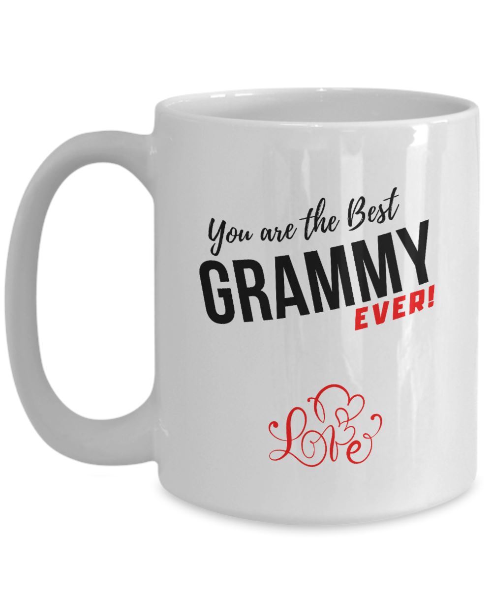 Coffee Mug with love message: You are the best GRAMMY ever! Coffee Mug Regalos.Gifts 