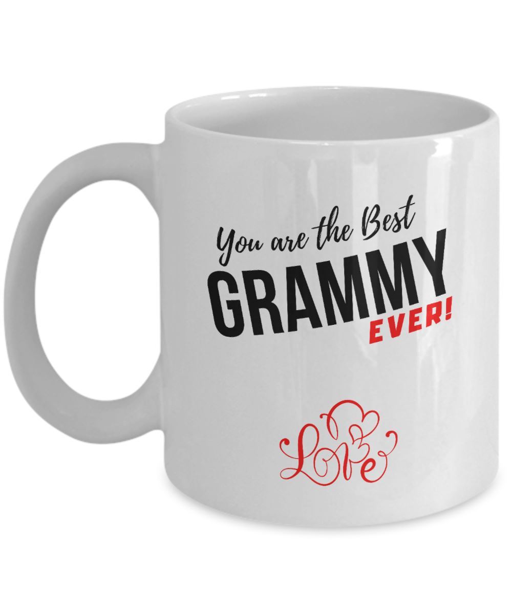 Coffee Mug with love message: You are the best GRAMMY ever! Coffee Mug Regalos.Gifts 