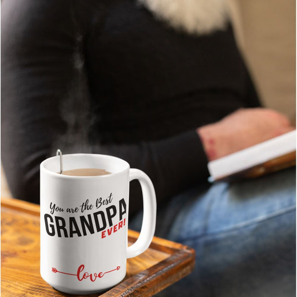 Coffee Mug with love message: You are the best GRANDPA ever! Coffee Mug Regalos.Gifts 