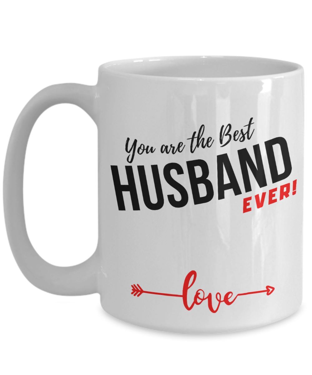 Coffee Mug with love message: You are the best HUSBAND ever! Coffee Mug Regalos.Gifts 