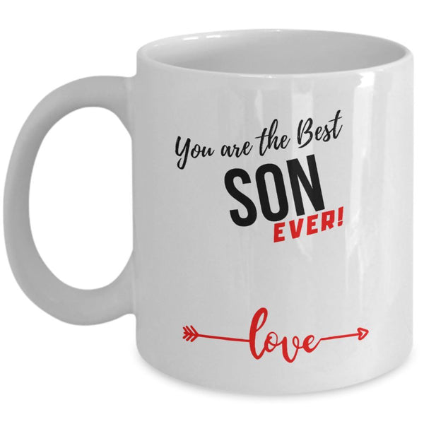 Coffee Mug with love message: You are the best SON ever! Coffee Mug Regalos.Gifts 