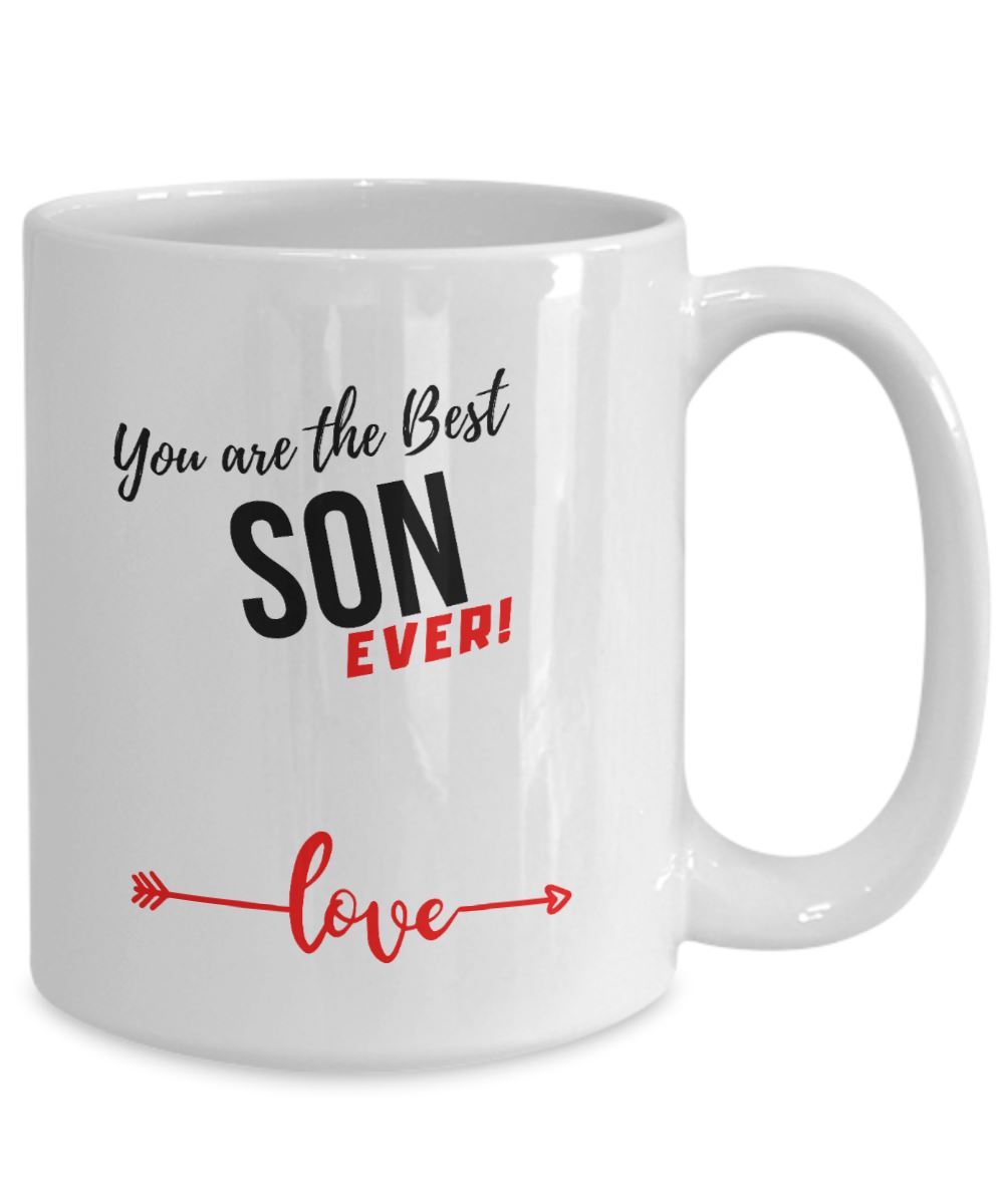 Coffee Mug with love message: You are the best SON ever! Coffee Mug Regalos.Gifts 