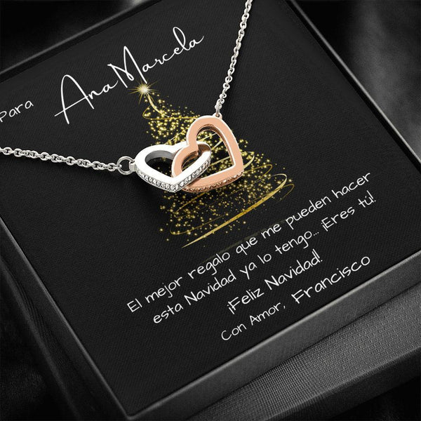 Collar 2 Corazones para regalar esta Navidad. - Mi mejor regalo Eres Tú! Jewelry 