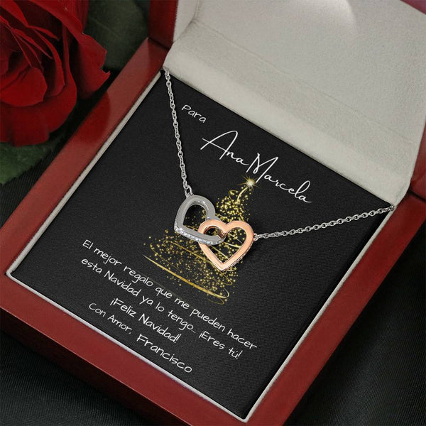Collar 2 Corazones para regalar esta Navidad. - Mi mejor regalo Eres Tú! Jewelry 