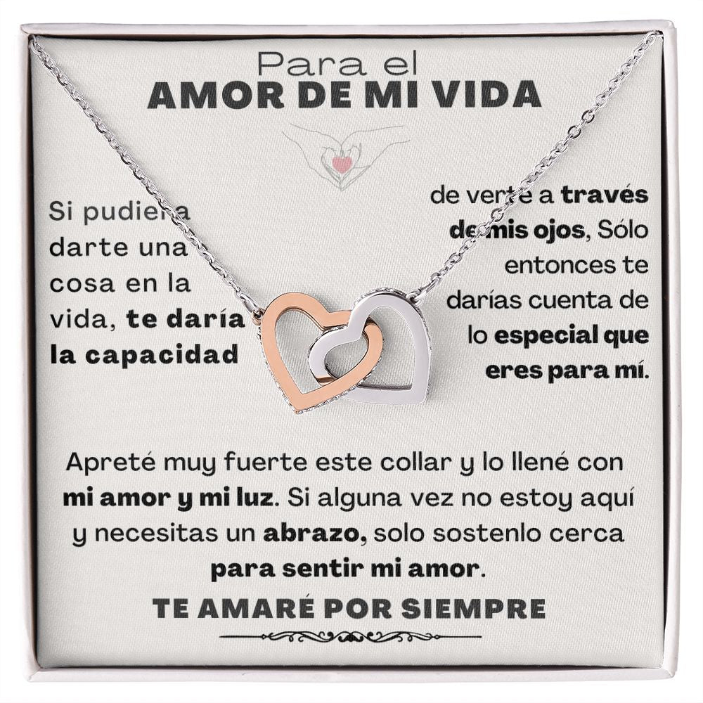 ✨ COLLAR "AL AMOR DE MI VIDA" - CORAZONES ENTRELAZADOS ✨ Jewelry 