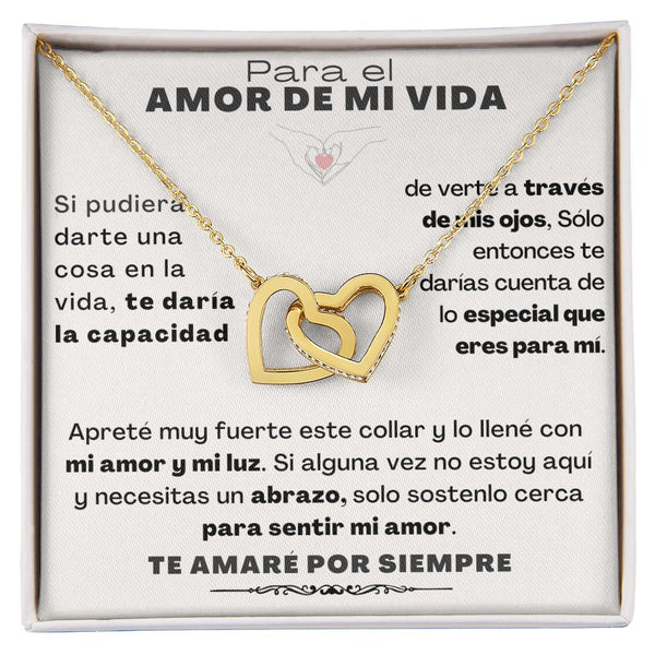 ✨ COLLAR "AL AMOR DE MI VIDA" - CORAZONES ENTRELAZADOS ✨ Jewelry 