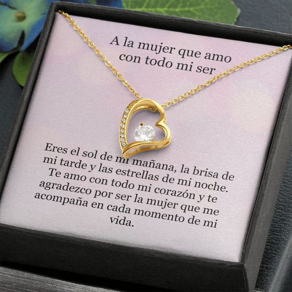 Collar Amor por siempre - For ever love- A la mujer que amo con todo mi ser Jewelry 