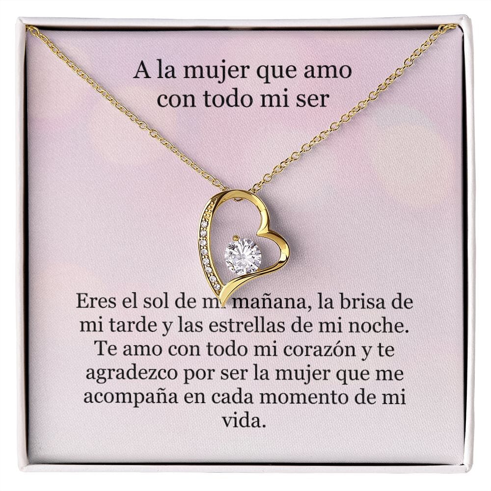 Collar Amor por siempre - For ever love- A la mujer que amo con todo mi ser Jewelry 