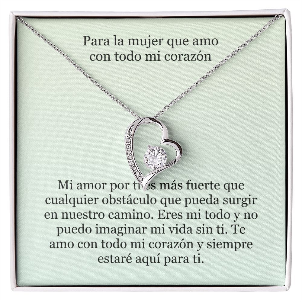 Collar Amor por siempre - For ever love- Para la mujer que amo con todo mi corazón Jewelry 
