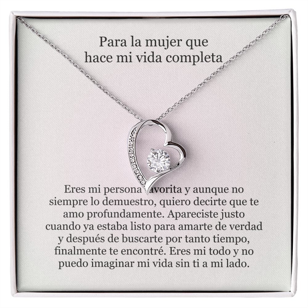 Amor por siempre necklace - For ever love- For the woman who makes my –  Regalitos.com