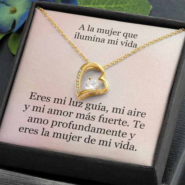 Collar Amor por siempre - For ever love- Para la mujer que ilumina mi vida Jewelry 
