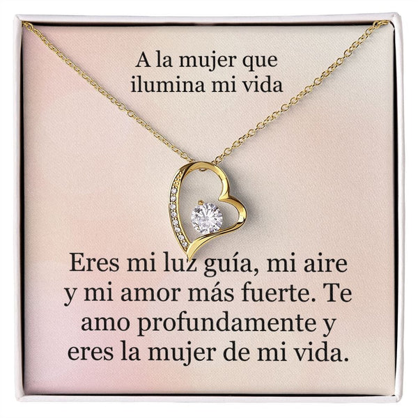 Collar Amor por siempre - For ever love- Para la mujer que ilumina mi vida Jewelry 