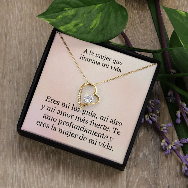 Collar Amor por siempre - For ever love- Para la mujer que ilumina mi vida Jewelry ShineOn Fulfillment 