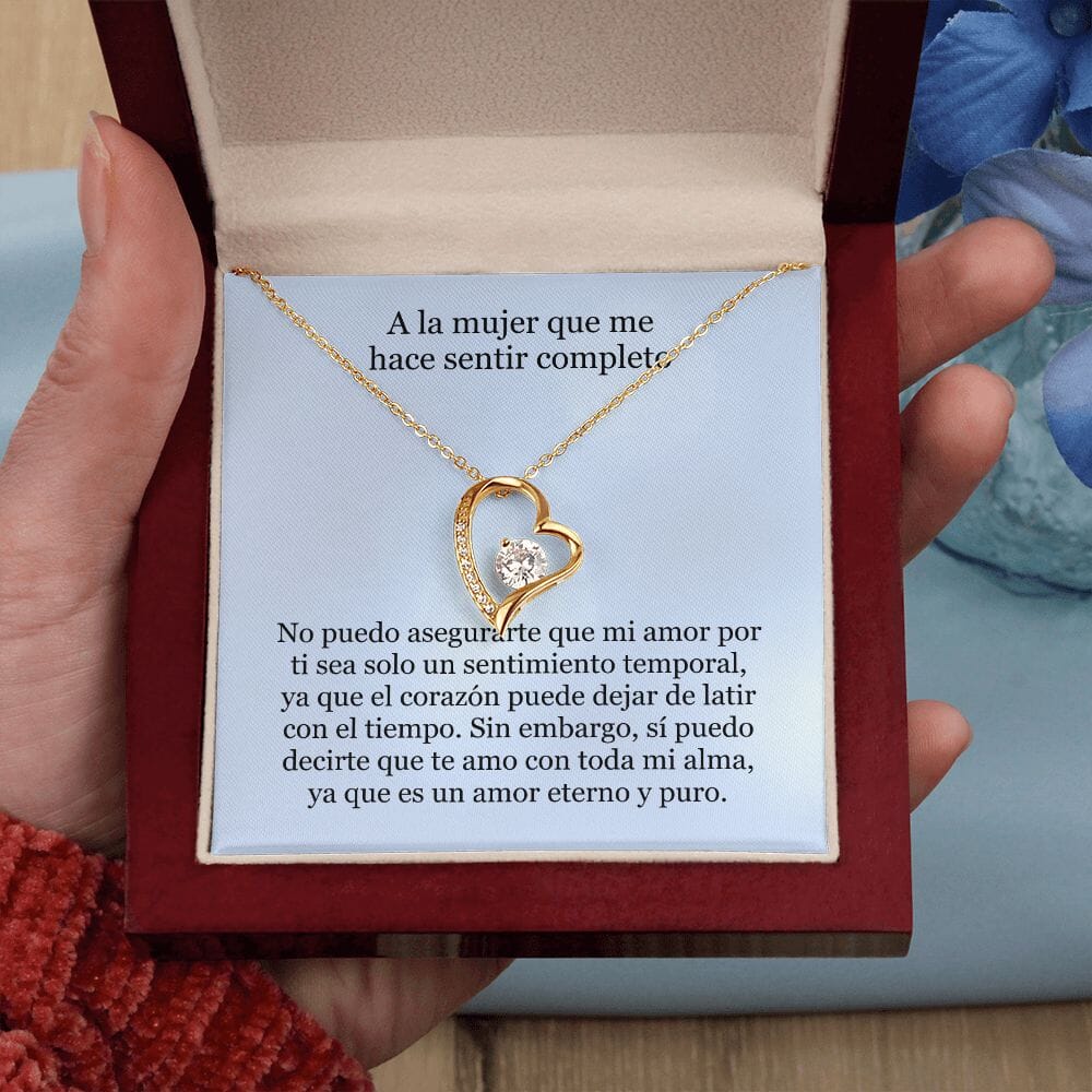 Collar Amor por siempre - For ever love- Para la mujer que me hace sentir completo Jewelry 