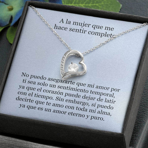 Collar Amor por siempre - For ever love- Para la mujer que me hace sentir completo Jewelry 