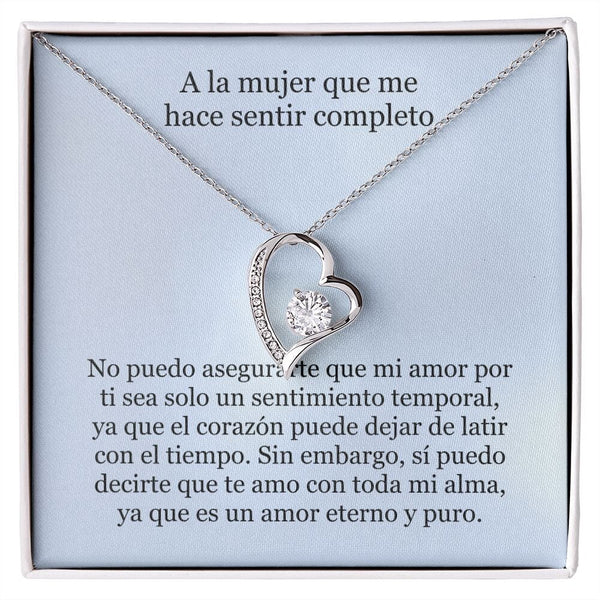 Collar Amor por siempre - For ever love- Para la mujer que me hace sentir completo Jewelry 